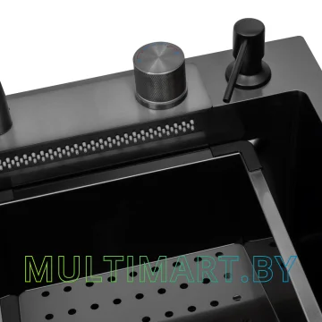 Кухонная мойка ARFEKA ECO AR 750x450 BLACK PVD NANO картинка 5